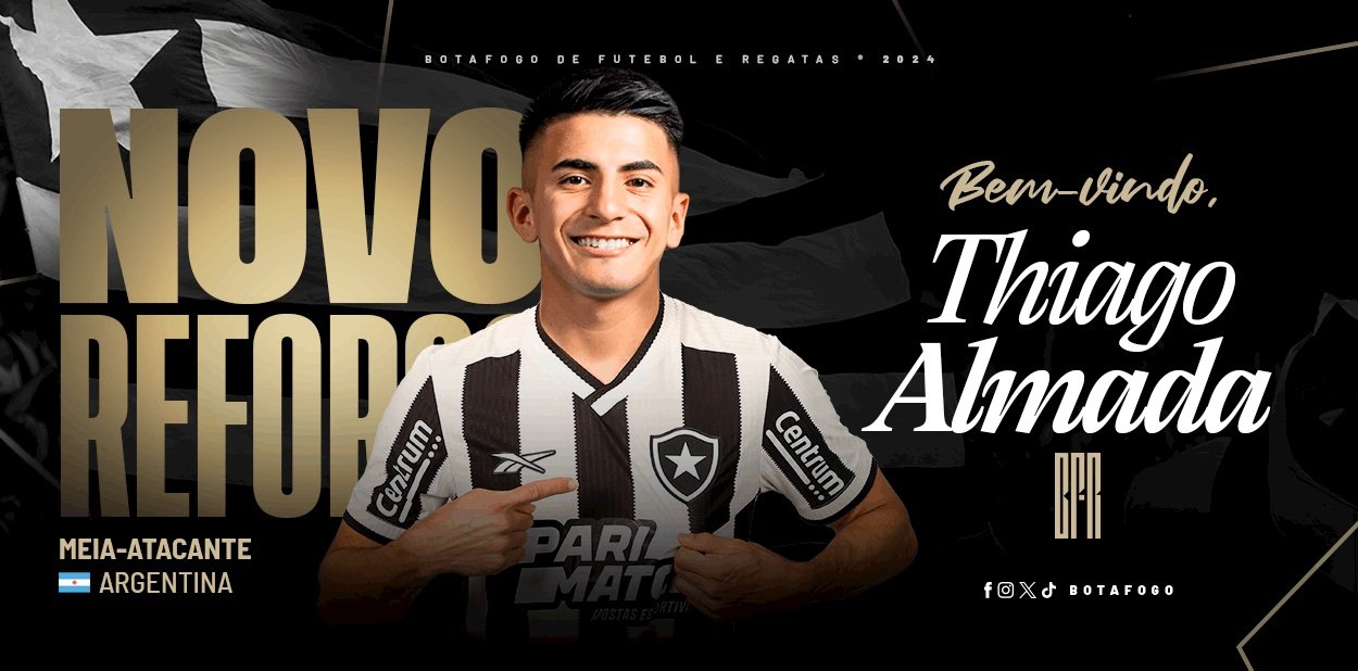 Thiago Almada, new Botafogo player. Botafogo