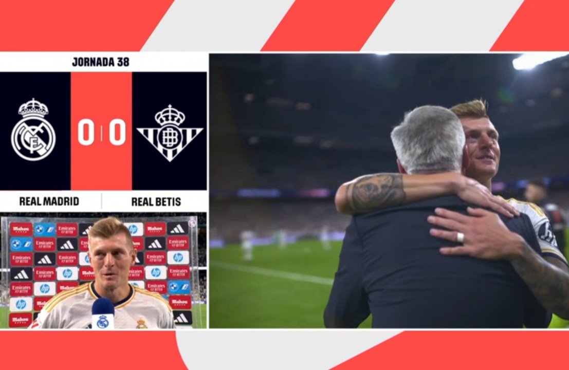Kroos analisou seu último jogo no Bernabéu. Captura/MovistarLaLiga