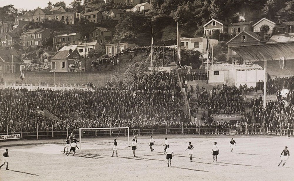 Imagen de un partido del Mundial de 1938 en Le Havre. FIFA