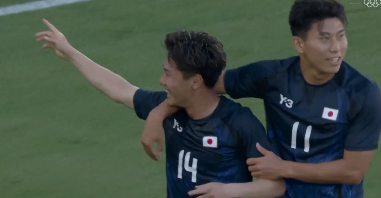 Japón venció por 5-0 a Paraguay. Captura/Eurosport