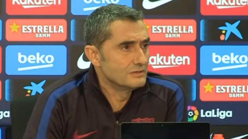 Valverde disse ser sortudo por treinar Lionel Messi. Captura/EFE