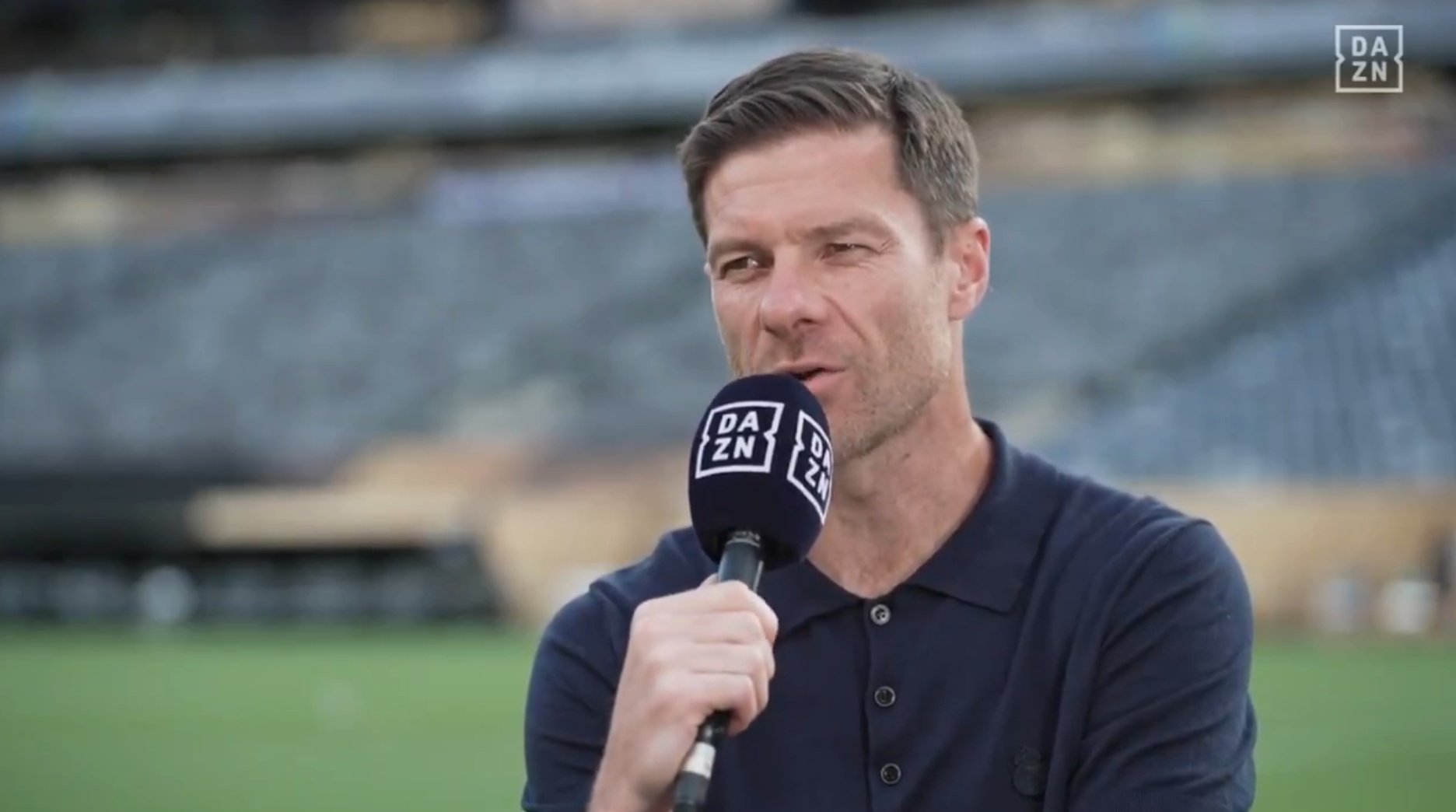 Xabi Alonso habló de la vuelta de Mbappé. Captura/DAZN