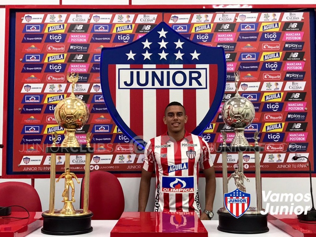 Stiwart Acuña llega a Junior. Twitter/JuniorClubSA