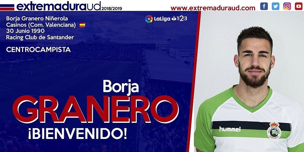 Granero firmó por dos temporadas. Twitter/EXT_UD