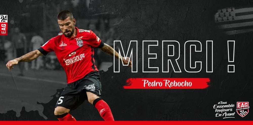 Pedro Rebocho quitte Guingamp.  Twitter/EAGuingamp