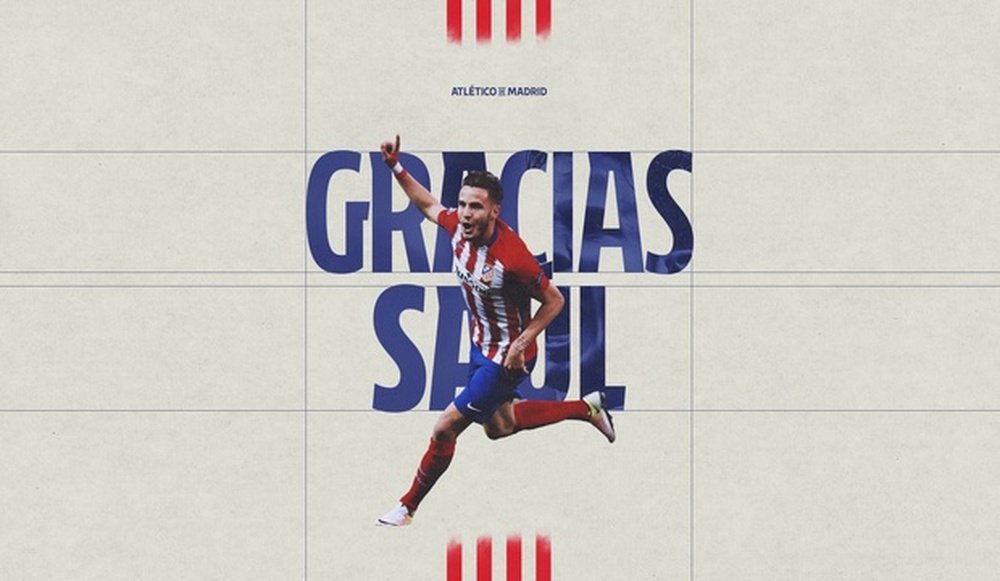 Atletico announced the termination of Saul Niguez's contract by mutual agreement. AtleticodeMadrid