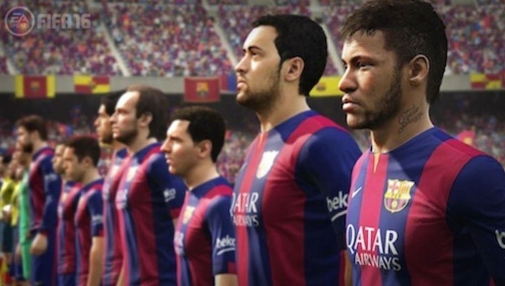 Imagen del Barcelona, equipo disponible en la demo del FIFA 16.