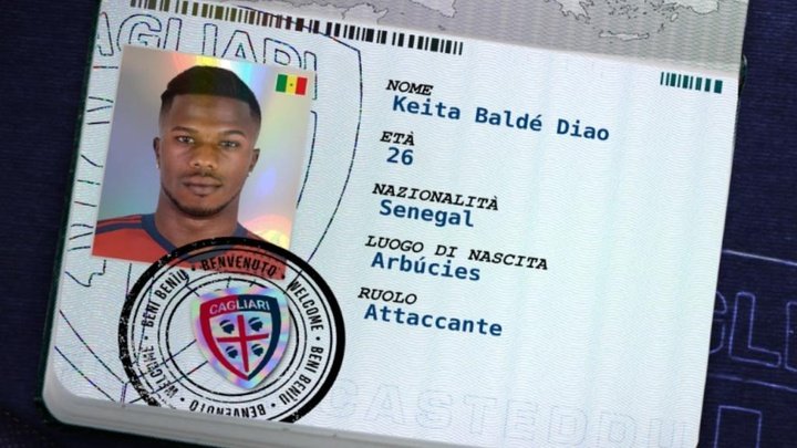 Keita Baldé é anunciado pelo Cagliari