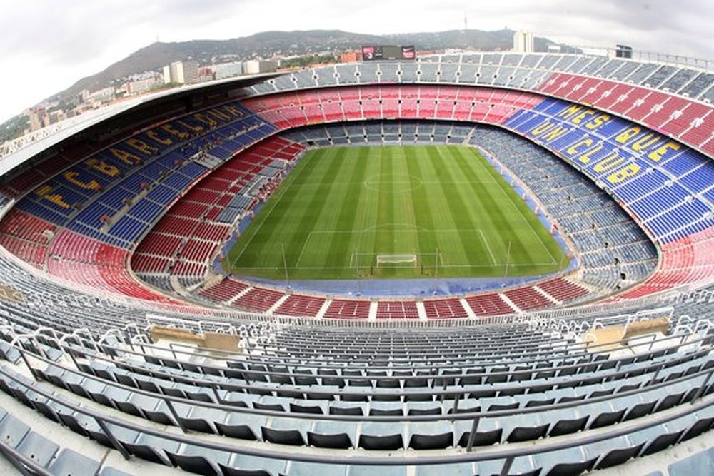 Imagen del Camp Nou, estadio del Barcelona. Twitter.