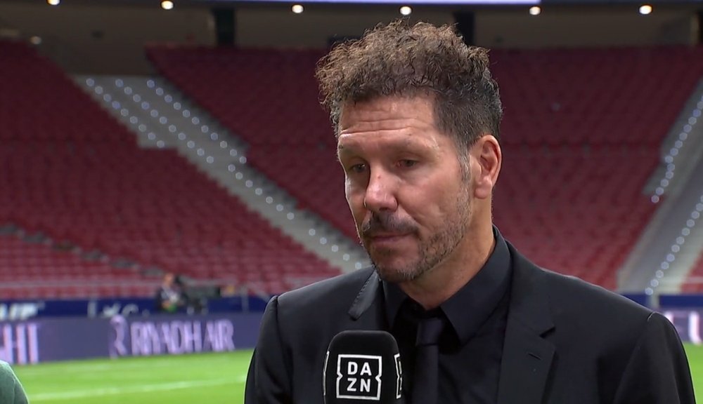 El Cholo Simeone analizó el triunfo ante el Madrid. Captura/DAZN