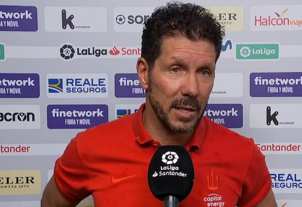 Simeone hizo balance de la temporada. Captura/MovistarLaLiga