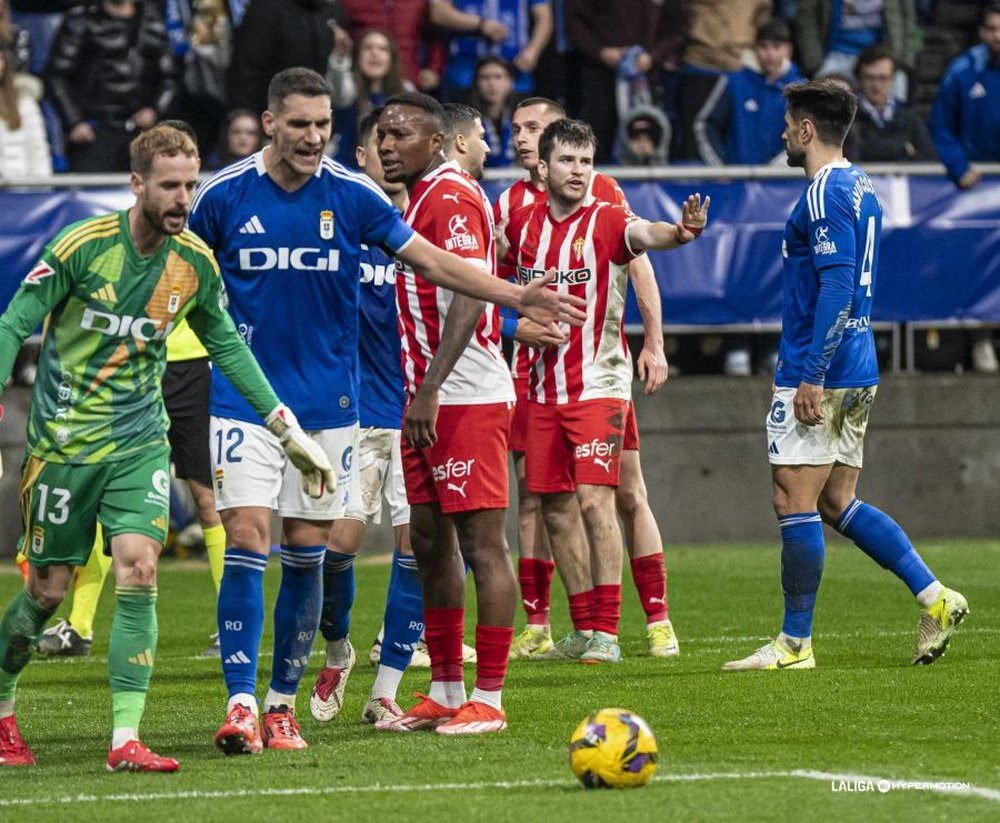 Reparto de puntos entre Oviedo y Sporting. LaLiga