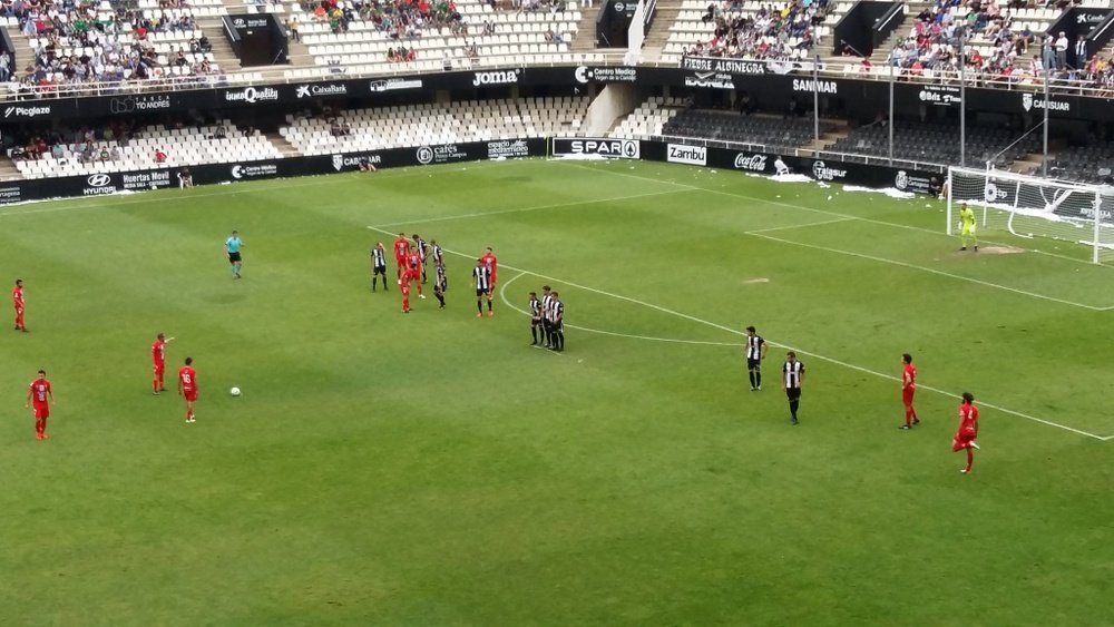Cartagena y Alcoyano empataron sin goles en la ida. CDAlcoyano