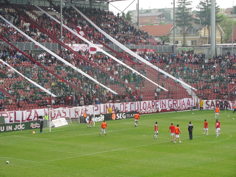 Imagen del estadio Dr. Constantin Rădulescu. CFRCluj