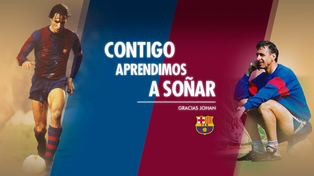El FC Barcelona comunicará mañana los actos para homenajear a Cruyff. FCBarcelona