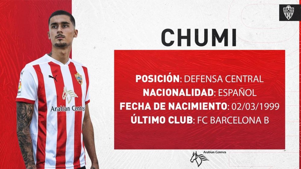 El ex 'culé' Chumi ficha por el Almería. UDAlmería