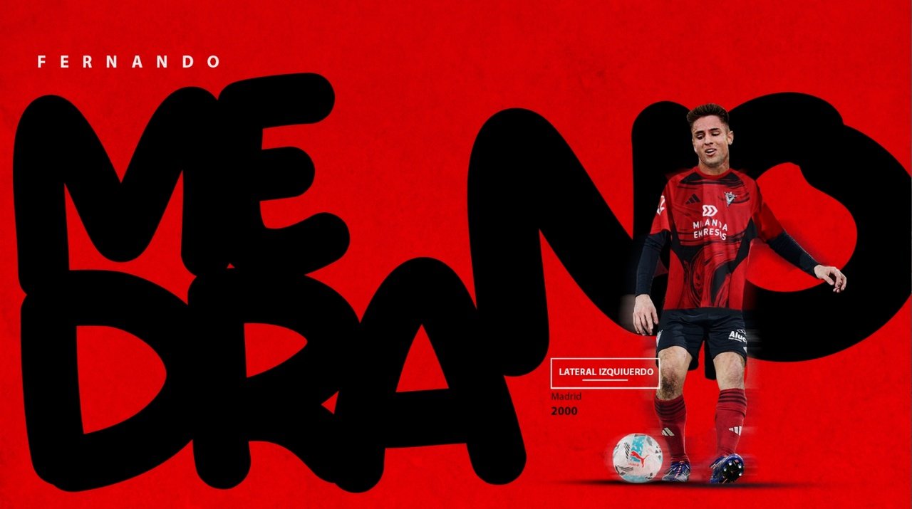 Fernando Medrano, nuevo jugador del Mirandés. CDMirandes