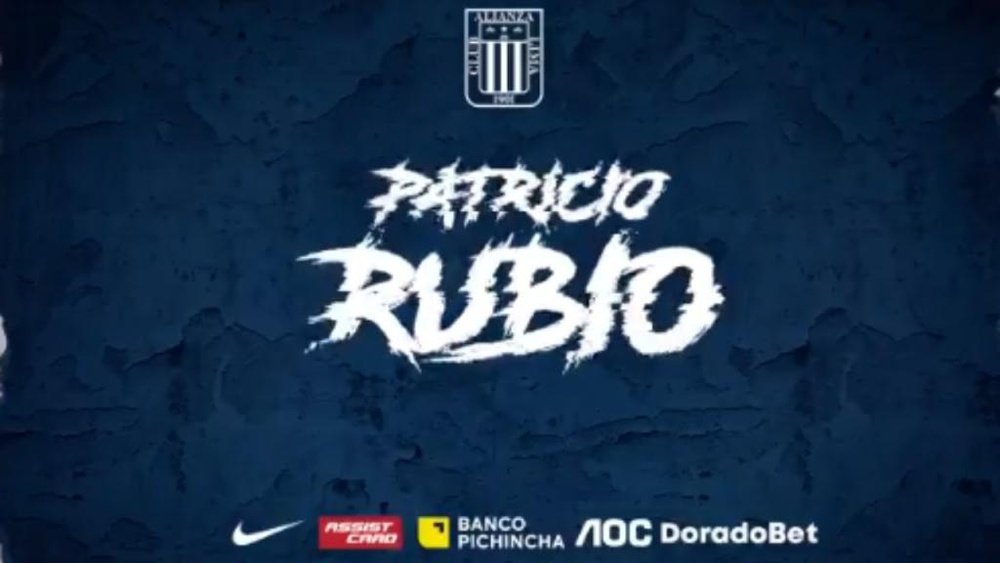 Patricio Rubio se compromete con Alianza Lima. Twitter/ClubALOficial