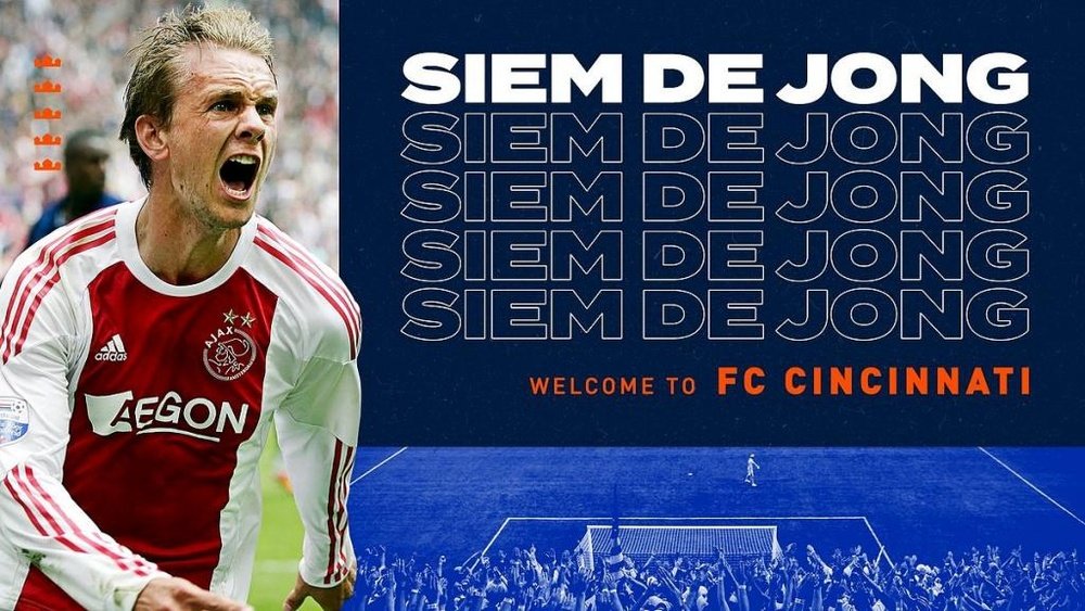 Siem de Jong se marcha a la MLS. Cincinnati
