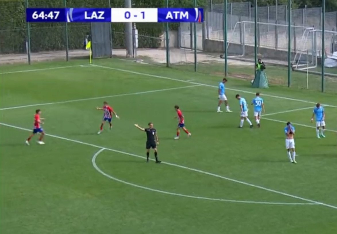 El Atlético de Madrid venció por 0-2 a la Lazio. Captura/MovistarLigadeCampeones