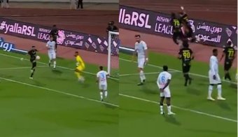 El Al Ittihad sumo los 3 puntos ante el Al Okhdood gracias a un solitario tanto de Karim Benzema. El delantero francés acudió al rescate de su equipo y, aprovechándose de un rechace en el área, utilizó la rodilla para marcar el único gol del choque.