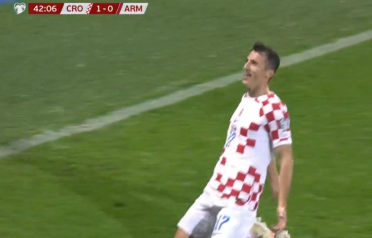 Budimir puso el 1-0 para Croacia. Captura/UEFATV