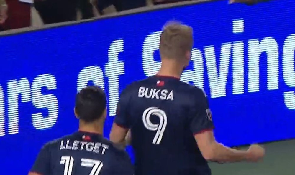 Buska anotó el gol dela victoria para New England Revolution. Twitter/MLS