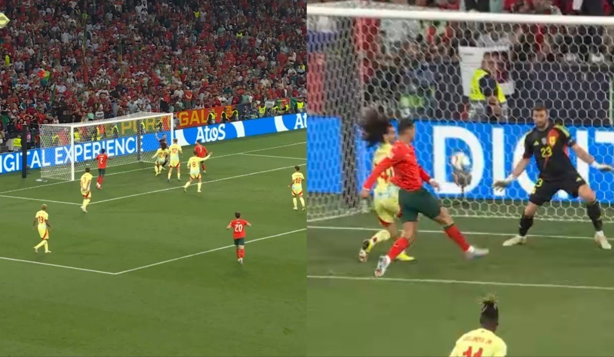 Cristiano puso el 2-2. Captura/RTVE