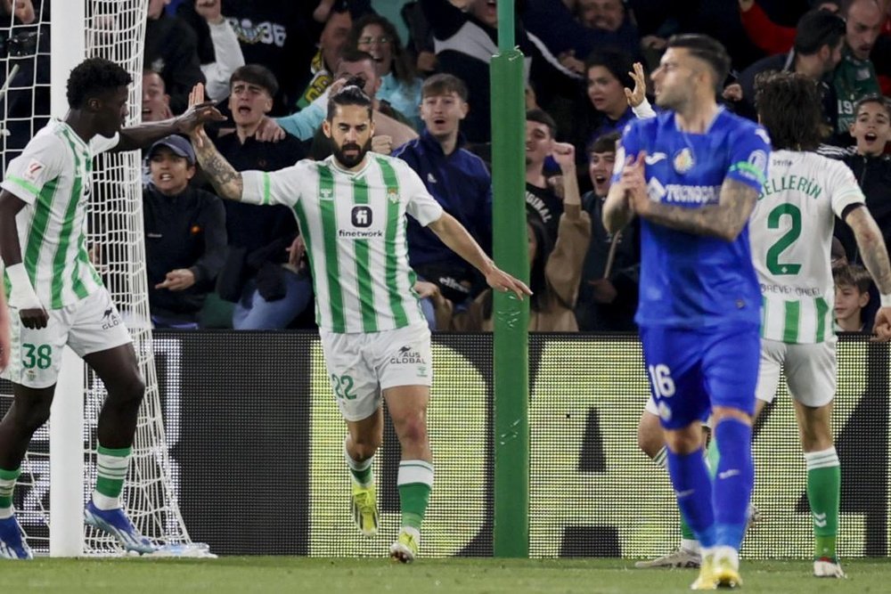 Imagen del gol de Isco en el Betis-Getafe. EFE