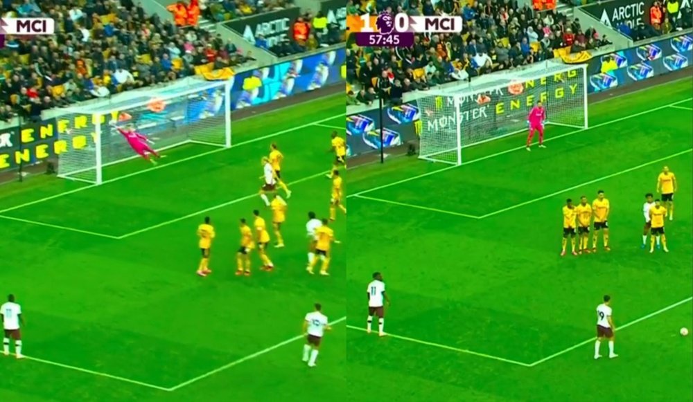 Magia di Julian Alvarez su calcio piazzato. DAZN