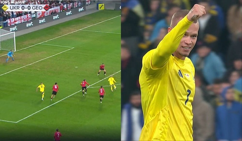 Mudryk è tornato al gol dopo 153 giorni. /UEFATV