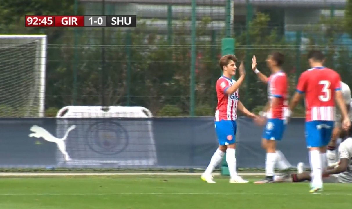 El Girona venció por 0-2 al Sheffield United. Captura/Esport3
