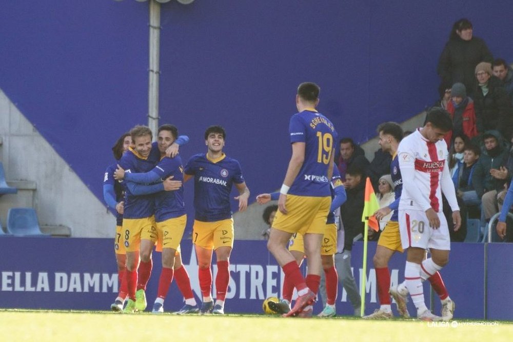 El Andorra venció por 1-0 a la SD Huesca. LaLiga