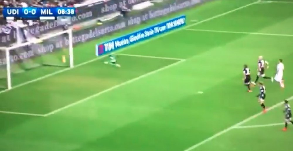Imagen del gol de Suso ante Udinese. Twitter