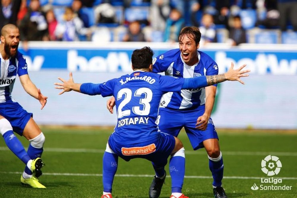 Tomás Pina abrió el marcador ante el Valladolid. LaLiga