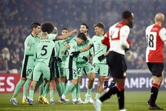 El Atlético de Madrid venció al Feyenoord. EFE