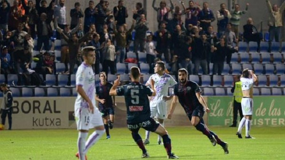 Imagen del gol del Huesca. Twitter