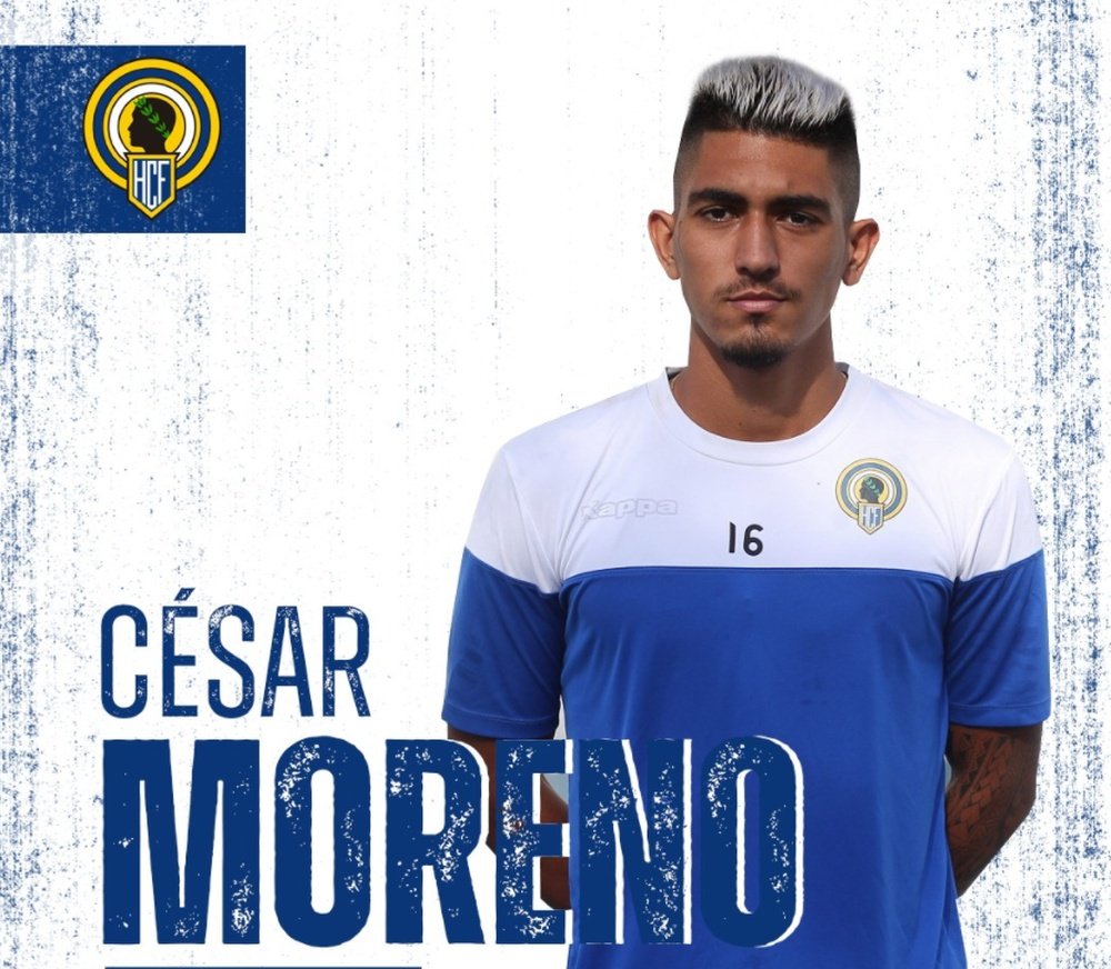César Moreno se incorporó al Hércules. Twitter/cfhercules