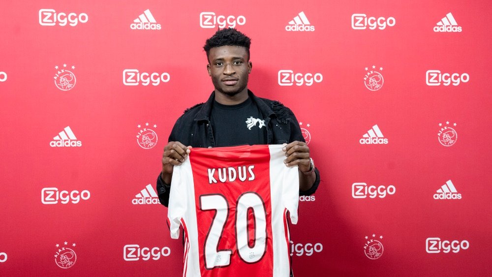Mohammed Kudus has been signed by Ajax until 2025. Twitter/AFCAjax