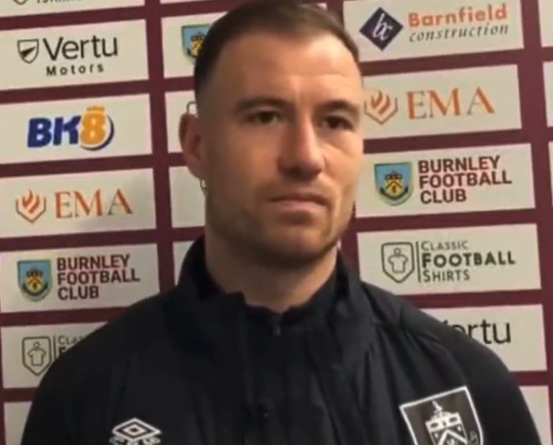 Barnes was fined for his post-match comments after the match v Blackburn. Screenshot/BBC