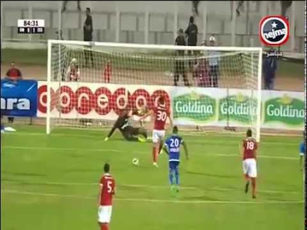 Imagen del lanzamiento de penalti del Etoile du Sahel ante el Olympique de Marsella. Youtube