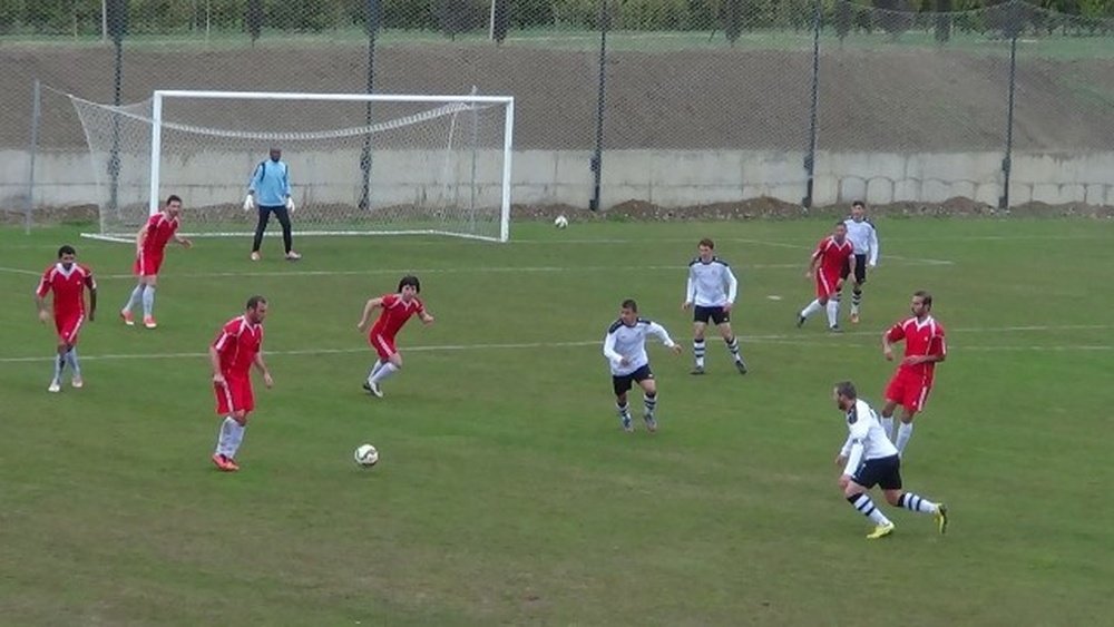 Imagen del Lokomotiv de Tblisi, durante un partido. FCLoco