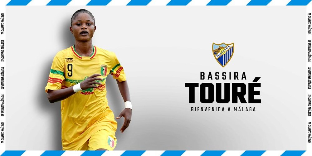 La delantera es la primera jugadora de Mali en firmar un contrato profesional. MálagaFem