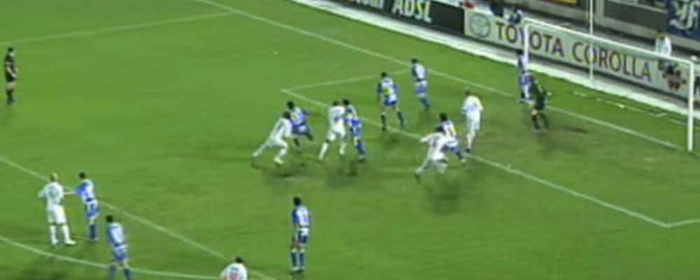 Sergio Ramos marcó su primero gol como madridista en 2005. Youtube