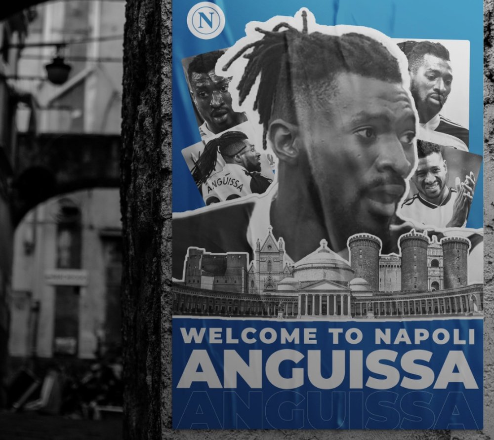 Napoli obtém o empréstimo de Zambo Anguissa. Twitter/sscnapoli