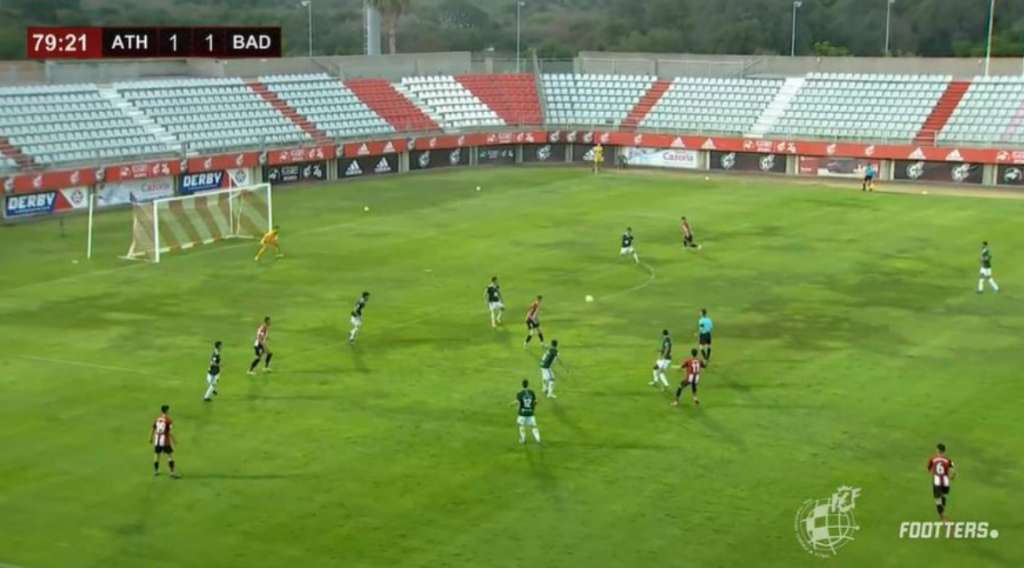 Bonito empate de momento entre Bilbao Athletic y Badajoz
