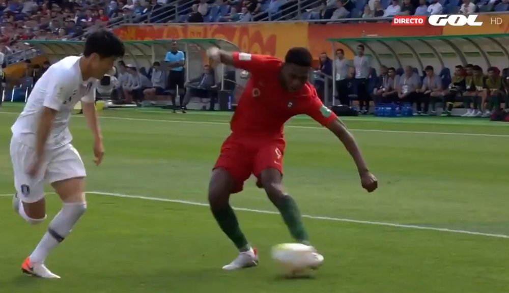 Le Portugal s'impose avec un unique but. Captura/GOL