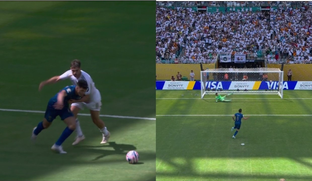 Un agarrón de Asencio posibilitó el 1-1 de Rúben Neves de penalti
