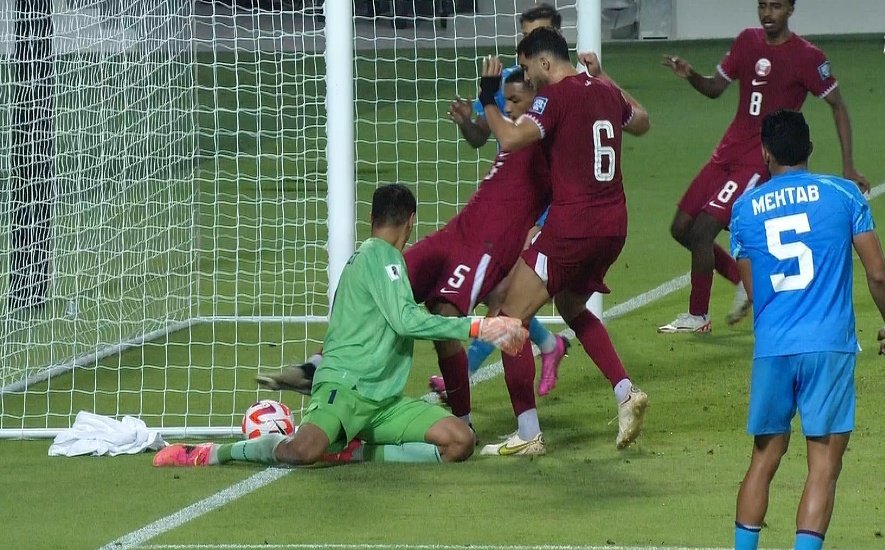 El polémico gol que dejó a India sin su primer Mundial. Captura/Fancode