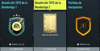 Imagen del SBC 'Desafío del TOTS de la Bundesliga 2'. EA Sports